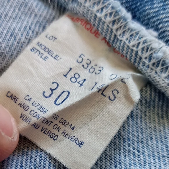 Vintage Hollywood Fared Dernim Jeans - Picture 2 of 10